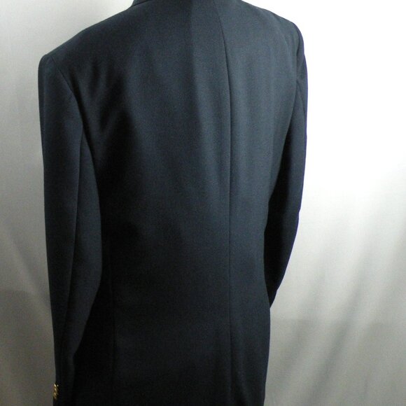 NWOT Stafford Mens Hopsack Blazer Sport Coat Jacket Size 42 R Gold Buttons - Picture 6 of 10